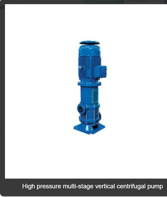 GBD Enterprises High Pressure Multi- Stage Vertical Centrifugal Pump