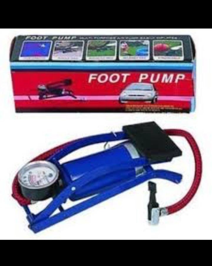 Cast Iron Portable Foot Pump Air Tyre Infiltrator Pump Compressor