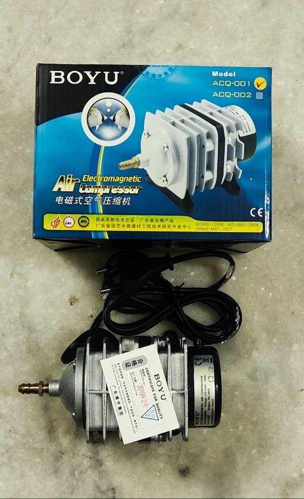 30 W Boyu Electromagnetic Air Compressor, Max Flow Rate: 25 Lpm