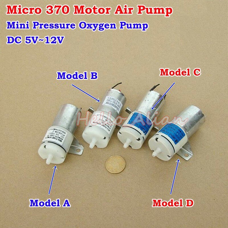 Unique India DC 12V Mini Air Pump Motor for Pet Aquarium Tank Oxygen Circulate